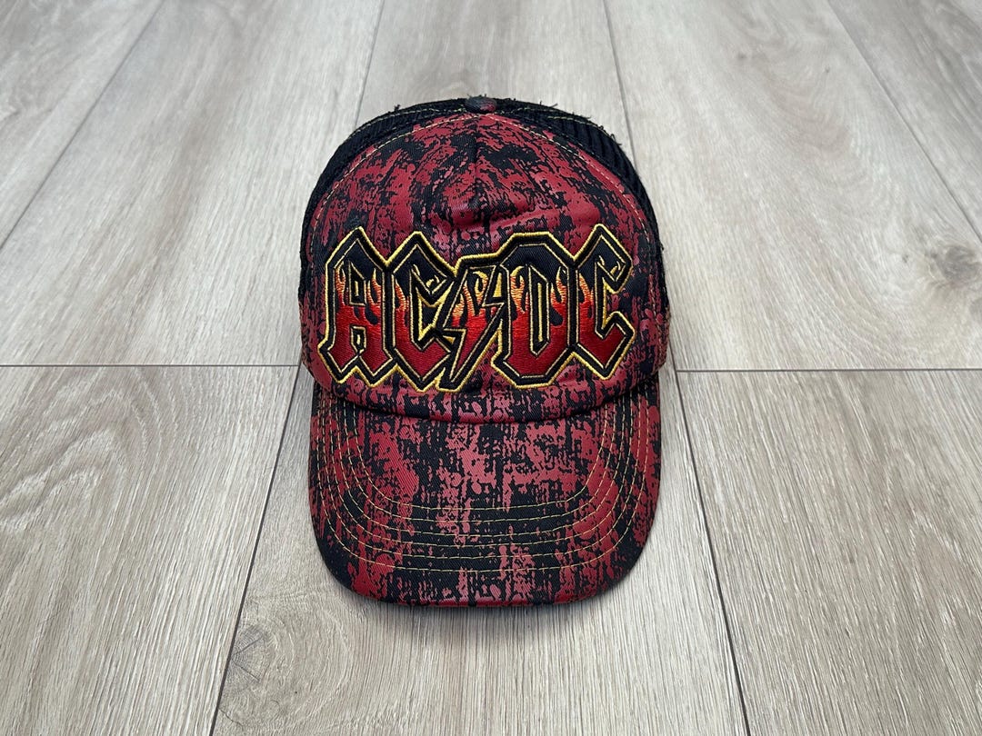 AC/DC Vintage Cap Hat - Etsy