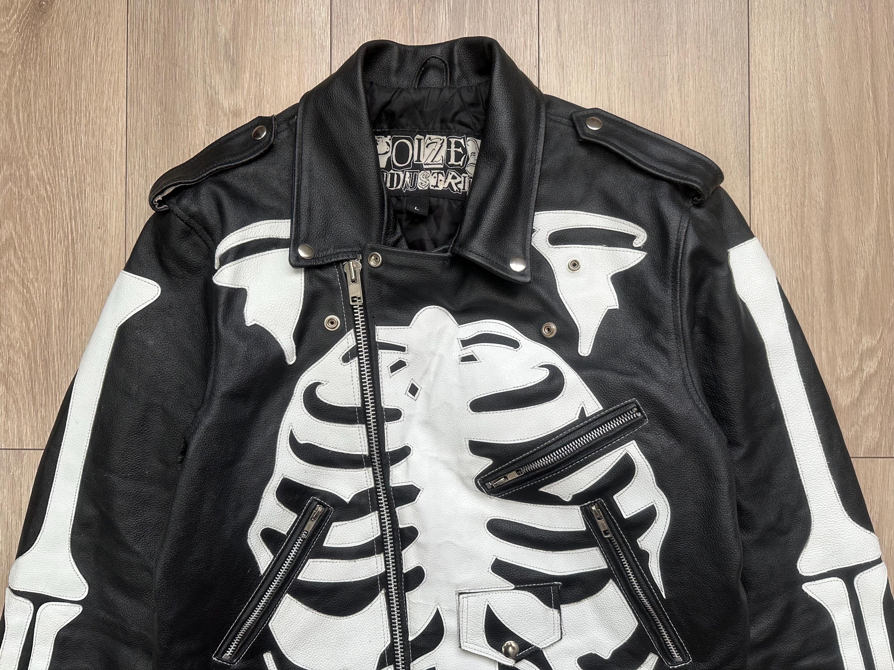 Poizen Industries Genuine 90s Leather Biker Jacket Axl Rose