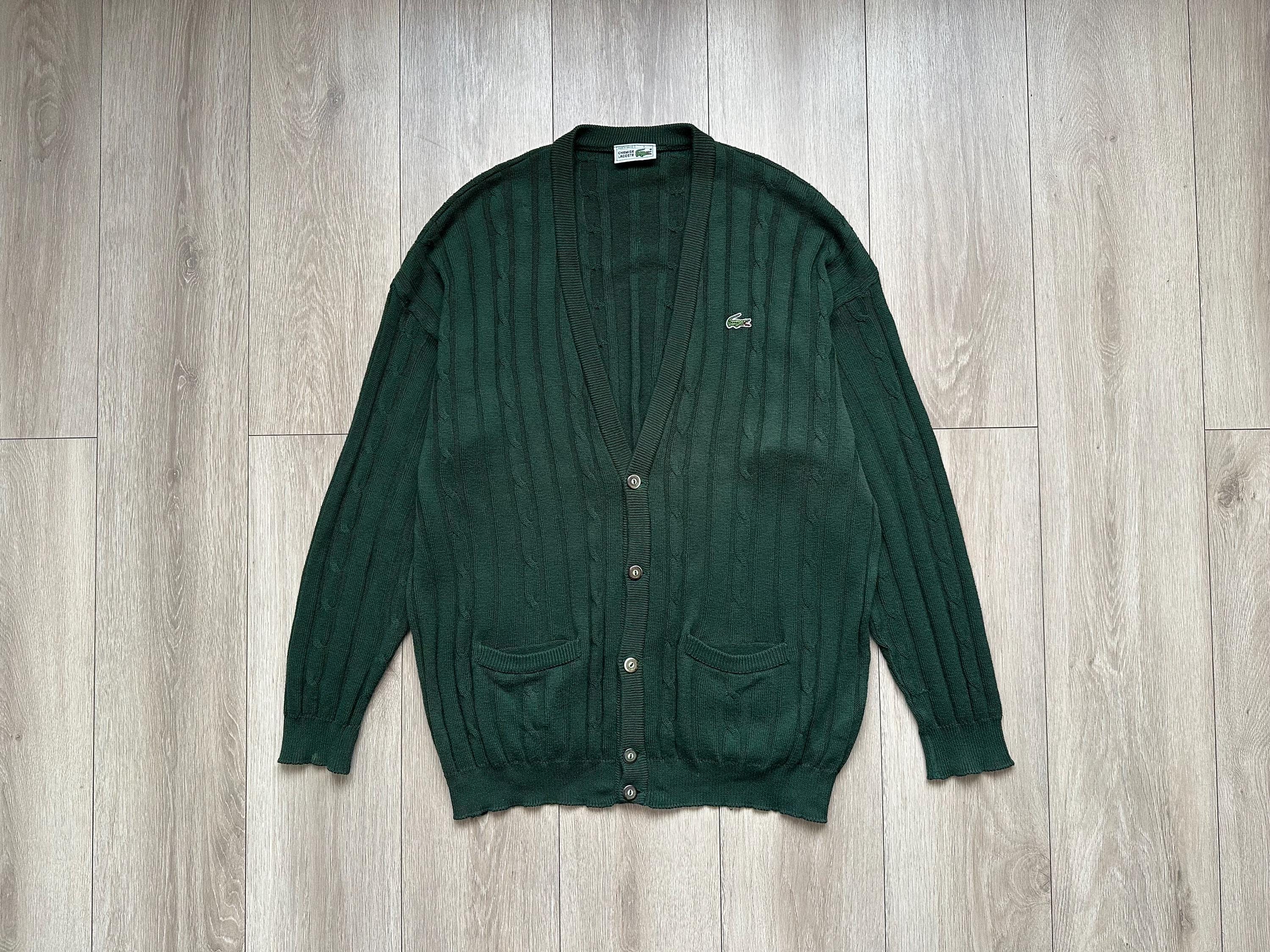 Lacoste green cardigan - Etsy 日本