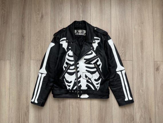 Poizen Industries Genuine 90s Leather Biker Jacket Axl Rose