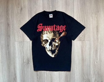 vintage 90s Savatage T-shirt size XL