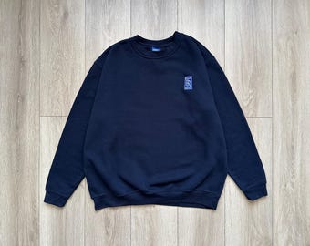 Sudadera vintage Rolls Royce azul marino talla XL