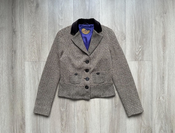 Etro, Women's vintage blazer jacket Etro Milano, made in Italy, size 44