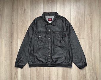 avirex usa denim jacket size XL