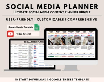Maximice su estrategia de contenido con Ultimate Social Media Calendar, la plantilla de planificador de creación de contenido de Google Sheets y el rastreador de creación de contenido