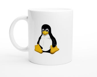 Retro Linux - White 11oz Ceramic Mug