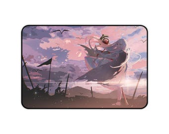 Tappetino per mouse Frieren Battlefield Sunset: superficie liscia, base antiscivolo