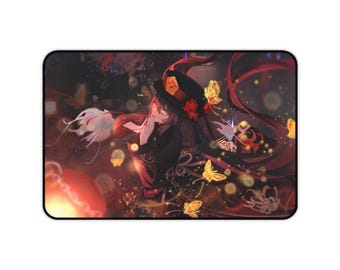 Tappetino per mouse Hu Tao Genshin Impact - Design giocoso, superficie liscia, base antiscivolo