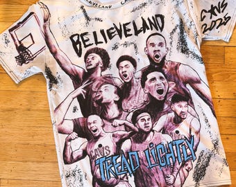 2024-2025 &quot;Cavalanche&quot; Playoff T-Shirt - Limited Edition! — Hand-drawn — All-over-print