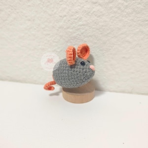 Crochet Mouse Keychain, Crochet Rat, Little White Mouse, Mice Possum, Opossum Keychain, Crochet Hamster Keychain, Cute Mouse Gift Keychain