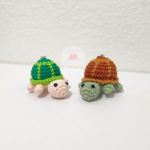 Crochet Turtle keychain, Amigurumi Turtle Toy Doll, Cute Turtle Keychain, Gift for Her, Gift for Friends