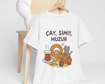 Istanbul Vibes T-Shirt: Funny Cay Simit Huzur Turkish Culture Tee