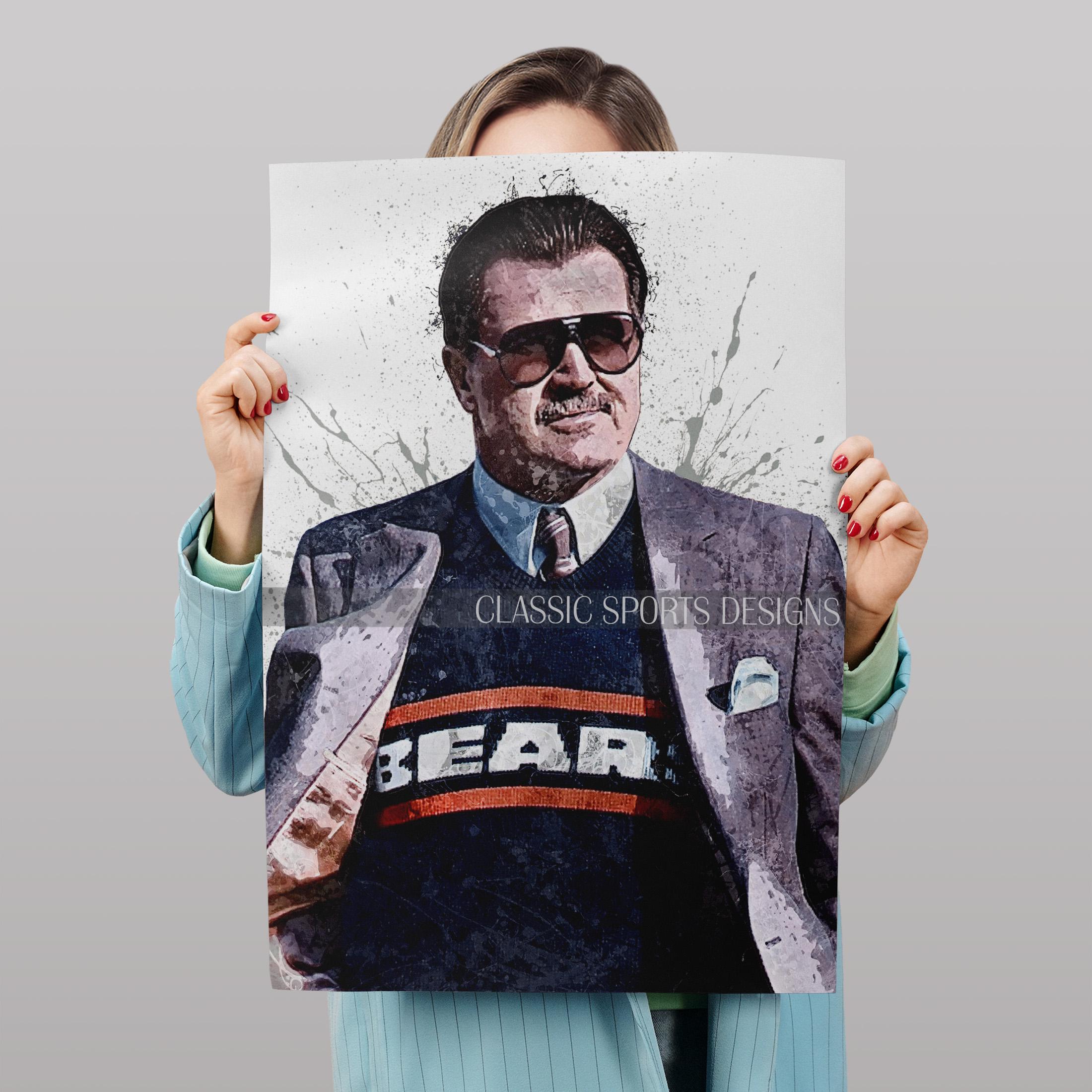 Mike Ditka Poster, Chicago Bears, Canvas Wrap, Wall Art Print, Kids Decor,  Man Cave Gift, Sports Art - Etsy, image size:2200x2200