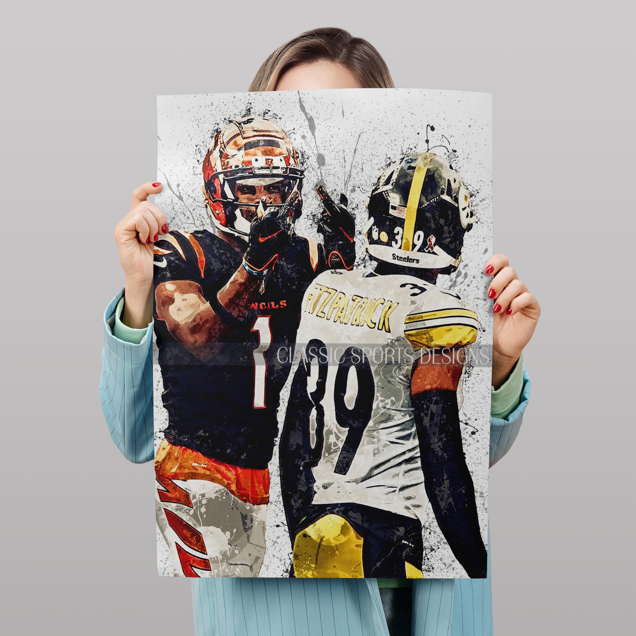 Ja'marr Chase Poster, Minkah Fitzpatrick, Cincinnati Bengals