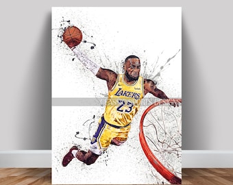 LeBron James Inspirerende Poster Basketbal Sterren Muur Art