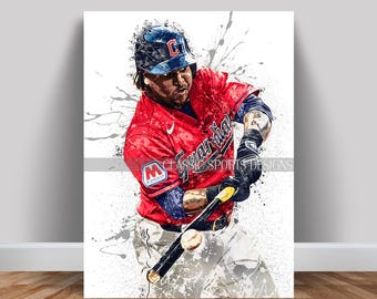 Jose Ramirez Poster, Baseball Poster, MBL Baseball Print, Baseball
