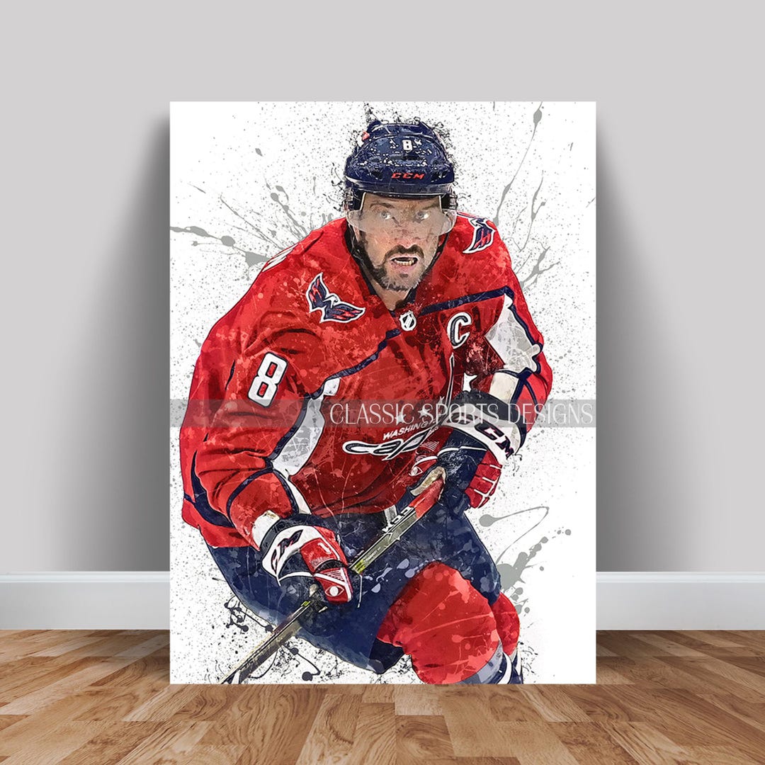 Alex Ovechkin Poster, Washington Capitals, Canvas Wrap, Wall Art Print — free download