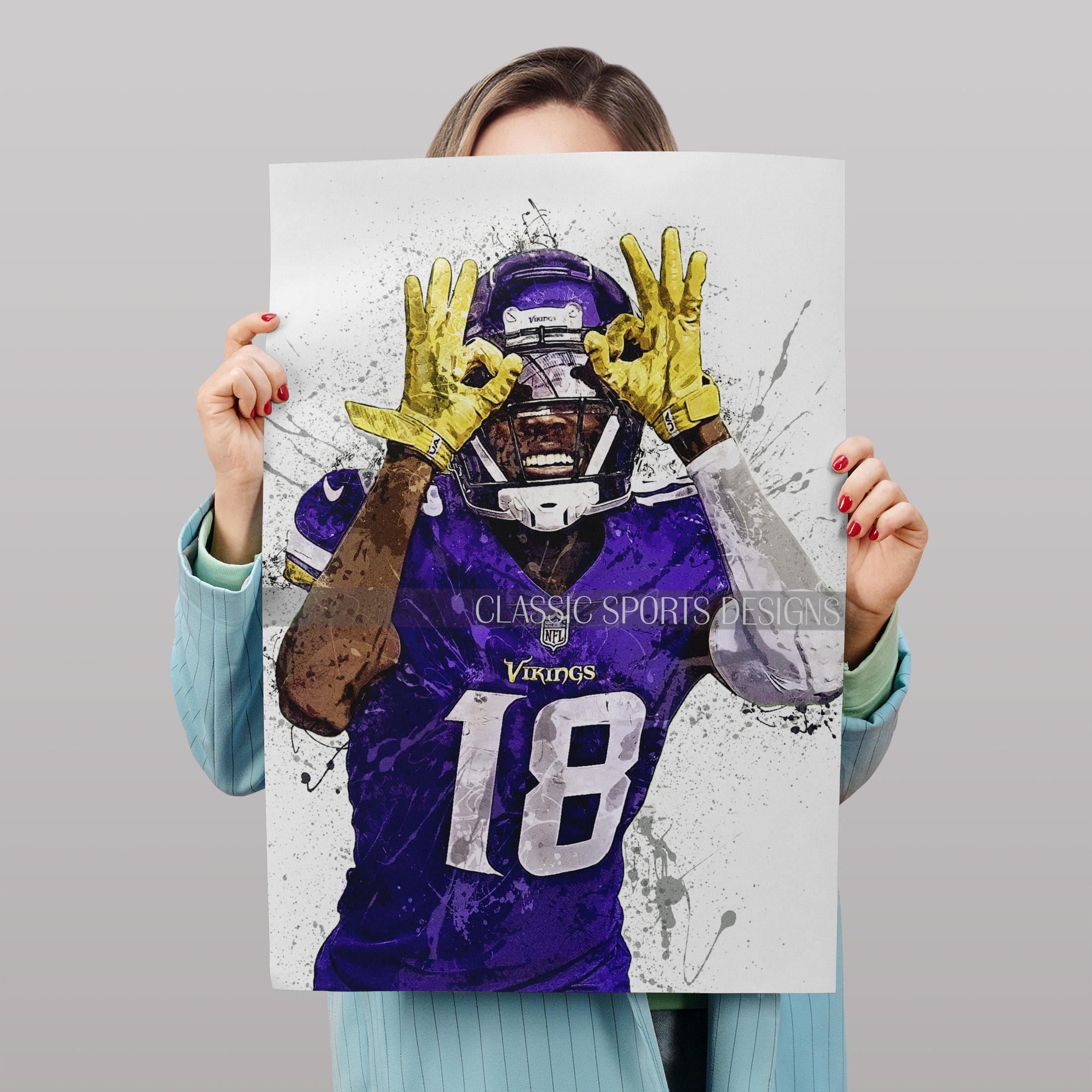 Foto Ristampa 8x10 Autografata Justin Jefferson Minnesota Vikings – Firmata
