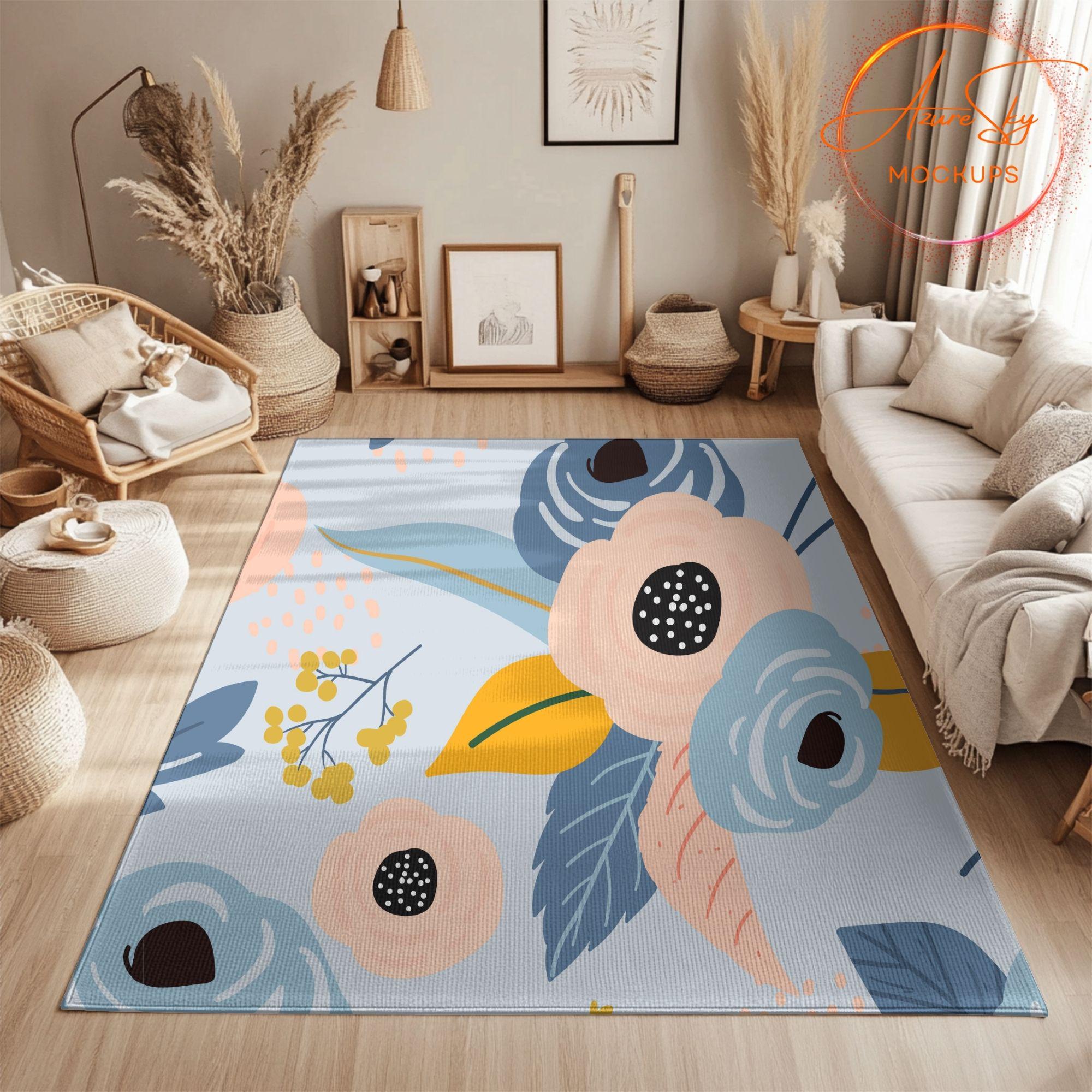Pri Rugs Templete Rug Mockup Bundle Canva - Editable Interior Design Templates for ...