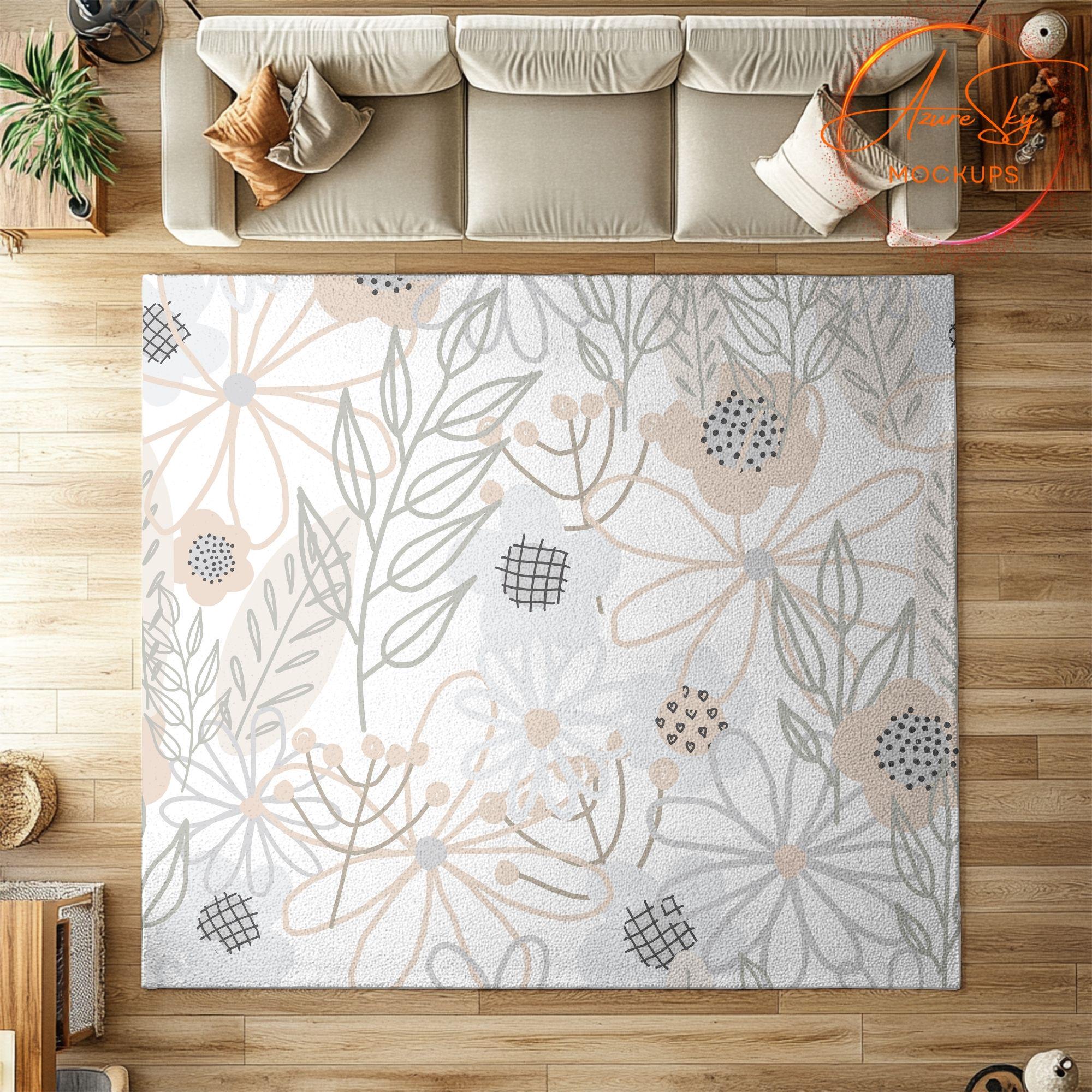 Pri Rugs Templete Rug Mockup Bundle Canva - Editable Interior Design Templates for ...