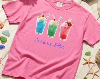 Japanese Cream Soda Trio T-Shirt: Comfort Colors Unisex Tee, six colors