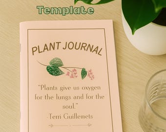 Plant Care Journal Template (digital file)