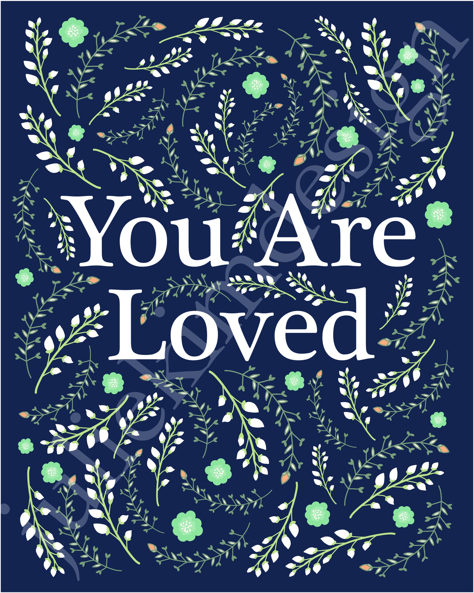 PRINTABLE You Are Loved PDF 8x10 - Etsy