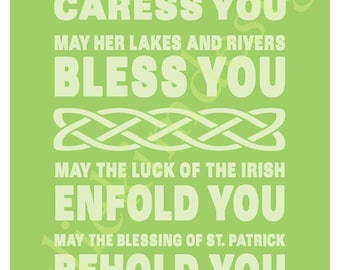 PRINTABLE Irish Blessing PDF 8 x 10