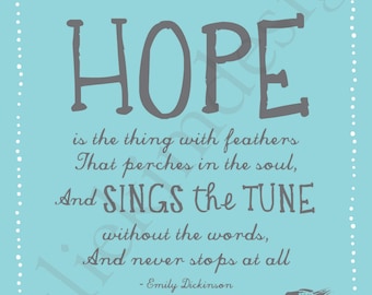 PRINTABLE Hope PDF 8x10