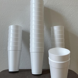 50x Cheap Styrofoam Doublecup Styrofoam Cup Styrofoam 473ml Cup Pint Cup Lean Cup Lean Prometh Cup US DoubleCup Europe Accessory 20oz Dart