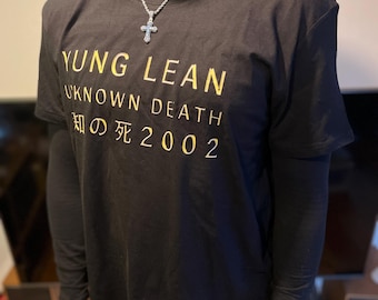Yung Lean Shirt Yung Lean T-Shirt Yung Lean 2002 Shirt 2002 Shirt Young Lean Merch Yung Lean Merch Black Yung Lean Shirt Black Trap Shirt L
