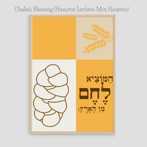 Shabbat Blessings Wall Art Set – Printable