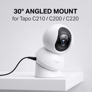 30 Grad Abgewinkelte Halterung Tapo C210 C200 C220 | 3D Gedruckter Sicherheitskamera Ständer