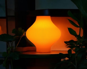 Modern Table Lamp, Cozy Bedside Lamp, Mushroom Lamp for Office & Bedroom, Aesthetic Home Decor, Gift for New Home or Girlfriend