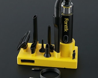 Fanttik V8 Accessory Stand | Handheld Vacuum Organizer Dock | 3D Printed Car Detailing Tool Holder