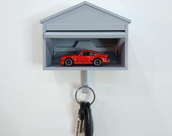 Garage Key Holder, Wall Mounted Car Display, Car Lover Gift, Key Hook for  Toy Cars and More