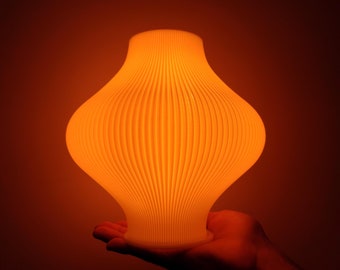 Mushroom Table Lamp, Modern Desk Lamp, Unique Bedside Night Light, Housewarming Gift for Aesthetic Home Decor