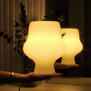 Mushroom Bedside Lamp, Modern Desk Lamp, Minimalist Table Lamp, Room And Home Decoration, Unique Birthday Gift for Her