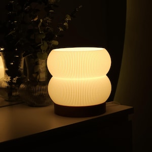 Minimalist Table Lamp, Aesthetic Desk Lamp, Mushroom Lamp for Bedroom Living Room Entryway, Modern Home & Office Decor, Gift for New Home