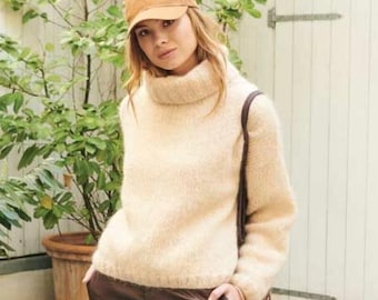 Dicker Rollkragenpullover Strickmuster: The Winters Pullover (PDF Pattern)