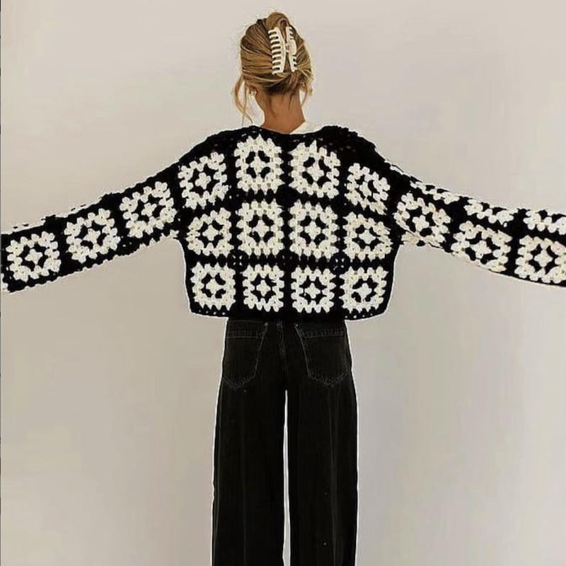 Square Pattern Sweater