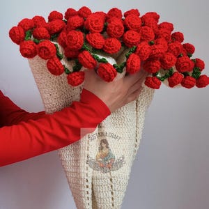 Decke Blumenstrauß Häkelanleitung PDF - Häkeldecke Rosenstrauß häkeln