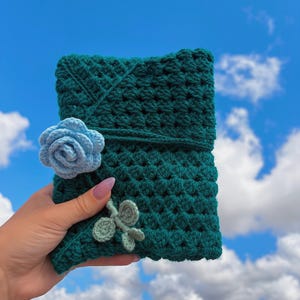 Sacred Bloom Crochet Pattern | Holy Book Kindle & Book Cover | Crochet Book Sleeve Pattern | Handmade Book Cover Digital Pattern
