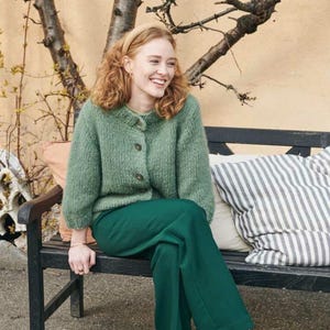 Knit Cardigan Pattern, Knit Pattern Home Cardigan, Women's cardigan Pattern, Cozy Ribbed Cardigan | PDF Digital Download | knitting Pattern