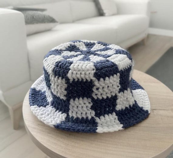 Checkered Crochet Bucket Hat Pattern: Easy Summer Style (PDF  display picture 2