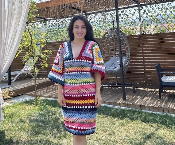 granny stitch crochet dress Classic Granny Stitch Dress
