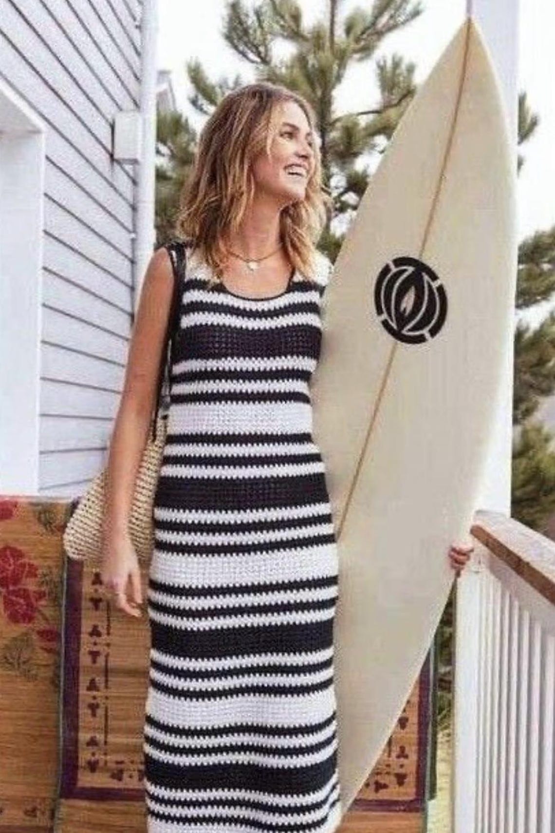 long sleeve chiffon dress (CD0192) 31% COTTON BLACK AND CREAM MONIKA Size:37