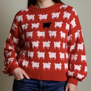 Princess Diana Black Sheep Sweater Knitting Pattern – Digital Download