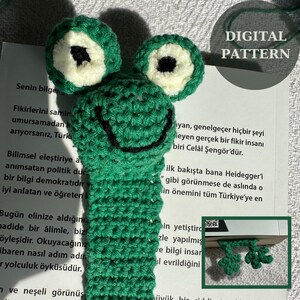Frog Bookmark Crochet Pattern: Funny Amigurumi (PDF Pattern)