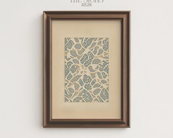 Antique Neutral Tapestry Wall Art, Vintage Textile Art Print, Farmhouse Printable Art Decor | Digital Download Printable Wall Art